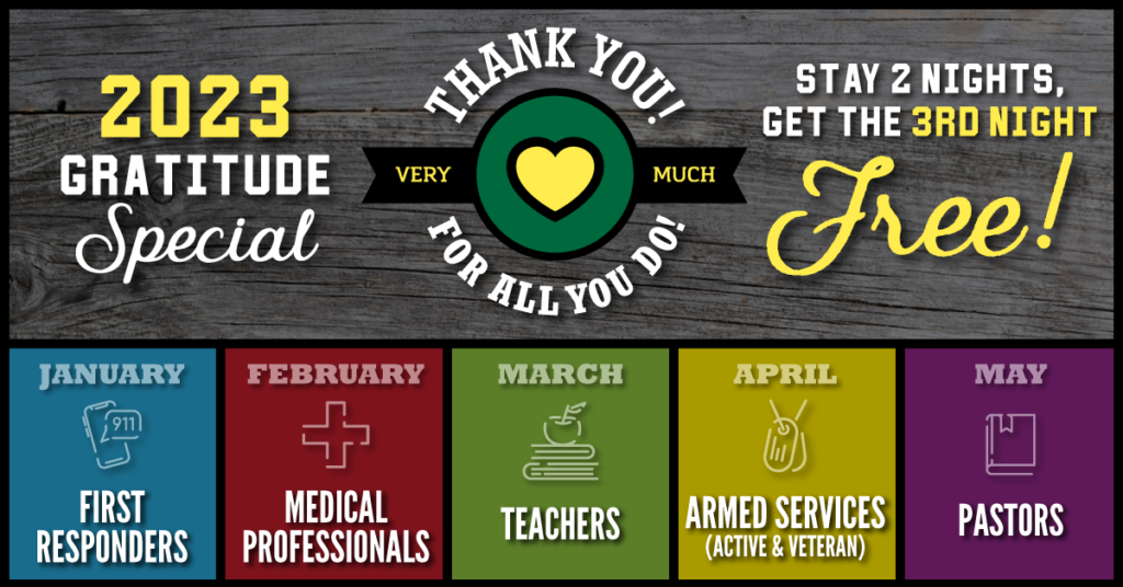 Hidden Mountain Resort Gratitude Specials for 2023