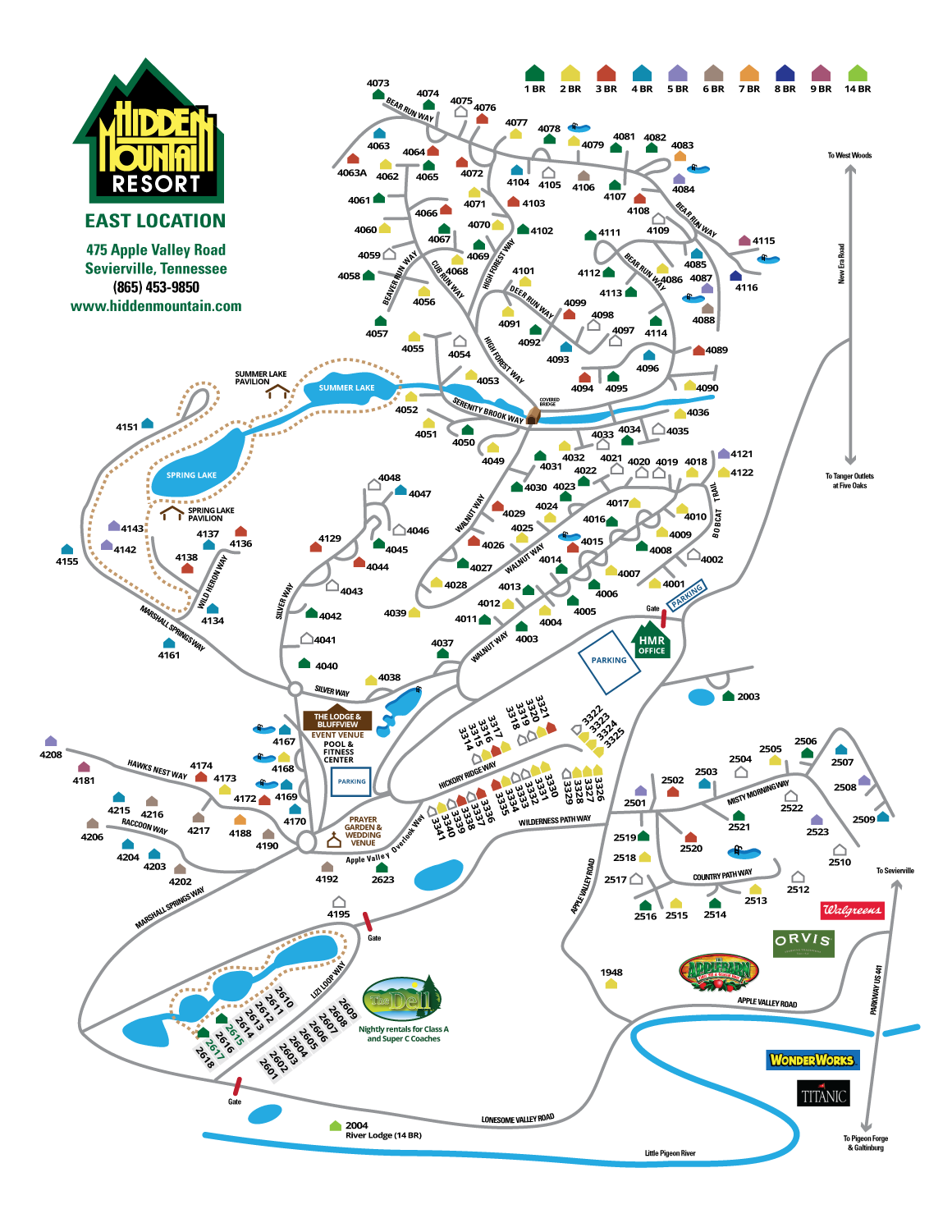 Hidden Mountain Resort East Map East Resort Map